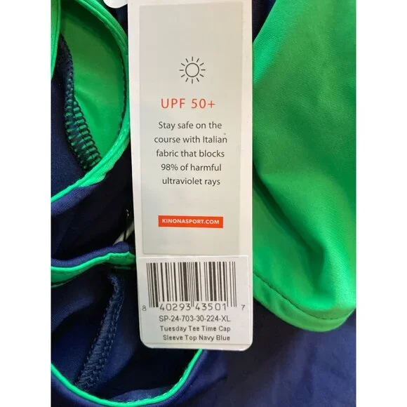 Kinona Tuesday Tee Time Sleeveless Golf Top Shirt Size XL New With Tag - Picture 2 of 3